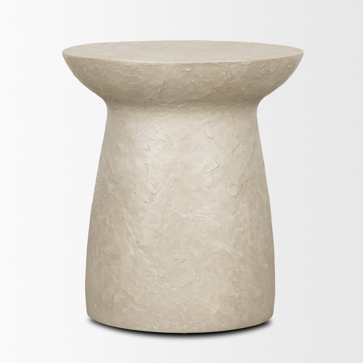 Mesa Round Stone Finish Pillar Accent Table from Mercana - Luna Furniture