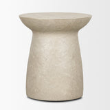 Mesa Round Stone Finish Pillar Accent Table from Mercana - Luna Furniture