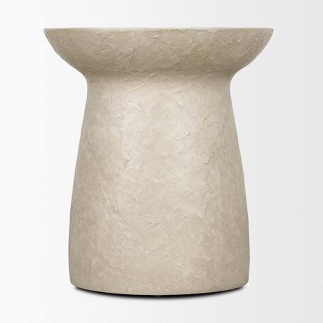 Mesa Round Stone Finish Pillar Accent Table from Mercana - Luna Furniture