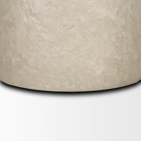 Mesa Round Stone Finish Pillar Accent Table from Mercana - Luna Furniture