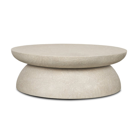Mesa 48" Round Stone Finish Coffee Table from Mercana - Luna Furniture