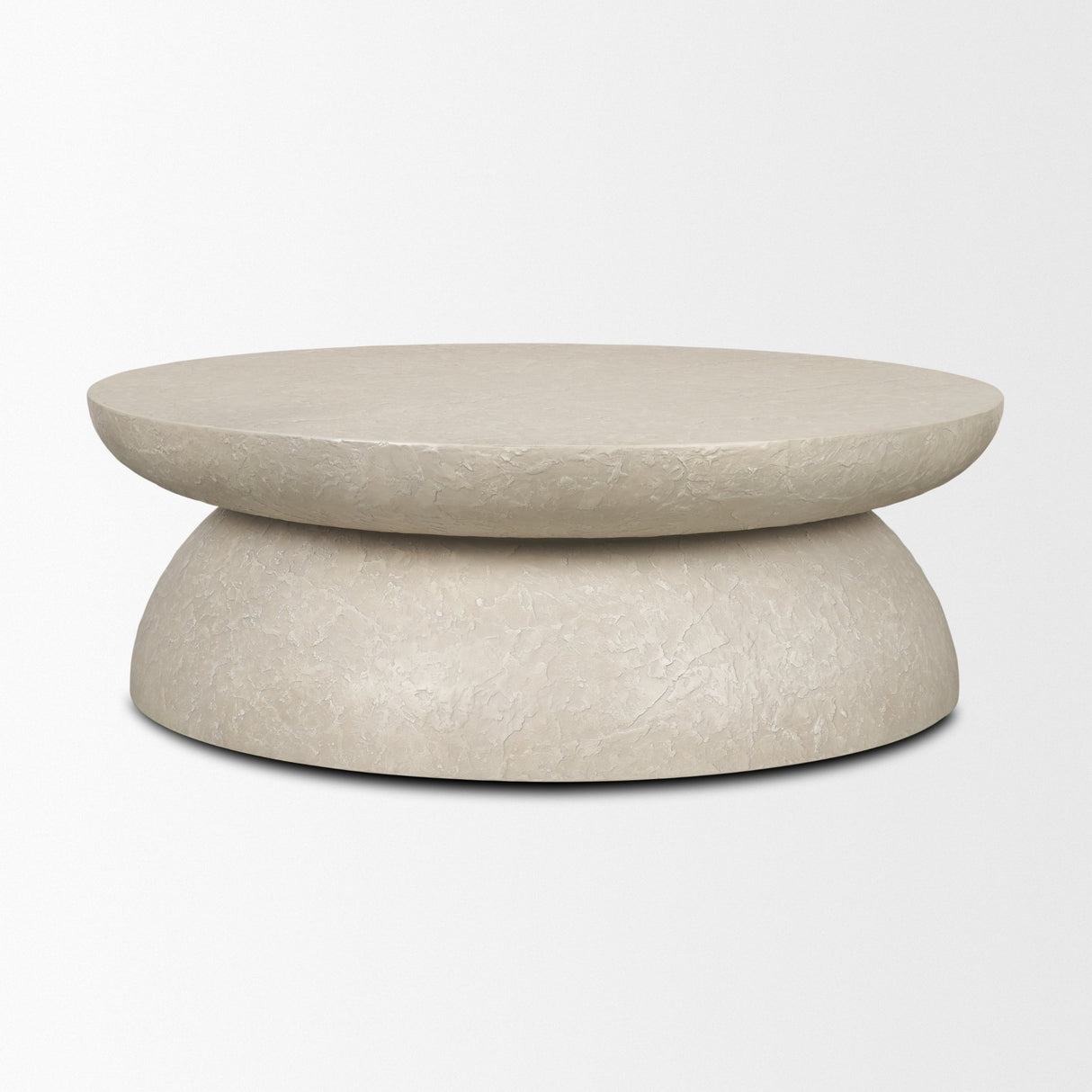 Mesa 48" Round Stone Finish Coffee Table from Mercana - Luna Furniture