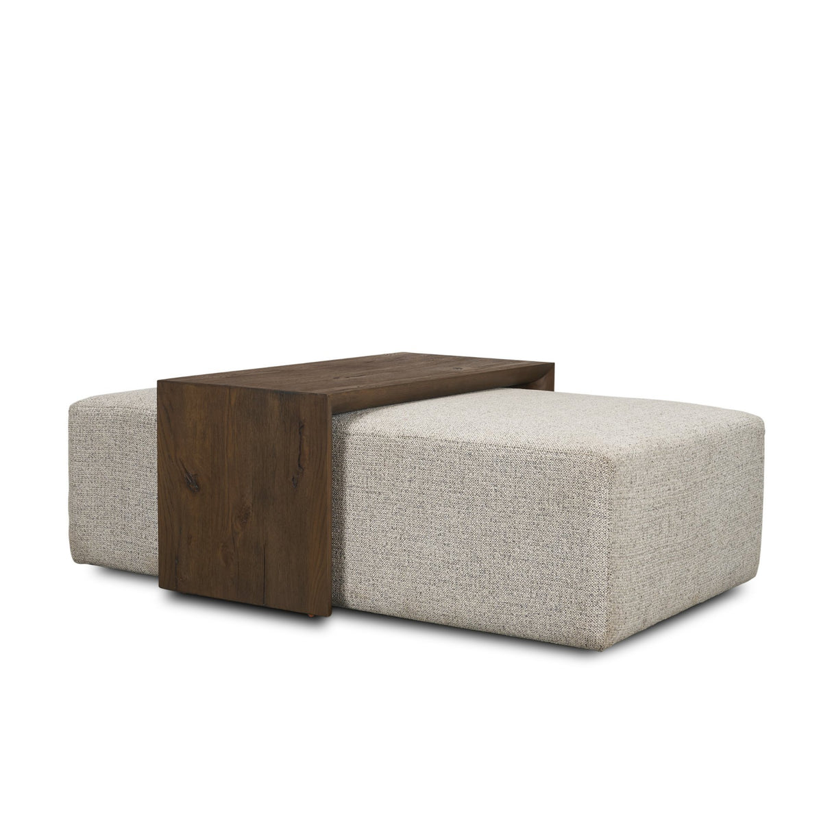 Trayden Gray Fabric w/ Brown Slider Top Coffee Table 55.0X 37.0X 46.0 (cm) from Mercana - Luna Furniture