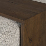 Trayden Gray Fabric w/ Brown Slider Top Coffee Table 55.0X 37.0X 46.0 (cm) from Mercana - Luna Furniture