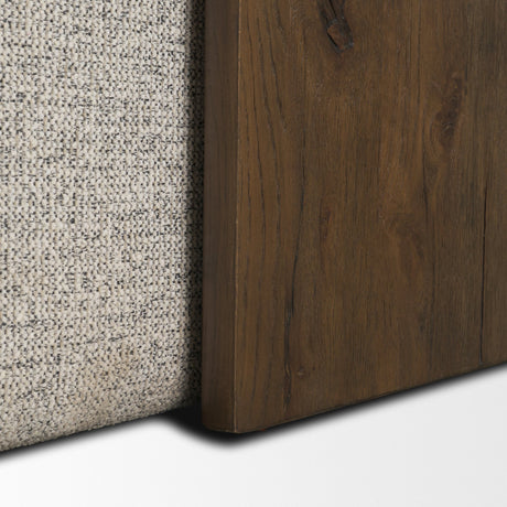 Trayden Gray Fabric w/ Brown Slider Top Coffee Table 55.0X 37.0X 46.0 (cm) from Mercana - Luna Furniture