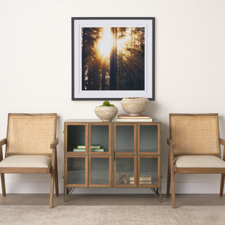 Woodland Glow by Andreas Stridsberg a Hand Embelished Textured Framed Art Photo Matted under Glass from Mercana - Luna Furniture