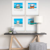 Miami Beach V by Richard Silver a Framed Photo Art Print Matted under Glass from Mercana - Luna Furniture