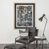 Vintage Cameras by Thomas Brown a Hand Embellished Textured Framed Art Print Matted under Glass from Mercana - Luna Furniture