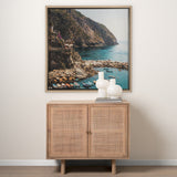 Cliffside View by Mercana Studio a Hand Embellished Textured Framed Art Photo Matted under Glass from Mercana - Luna Furniture