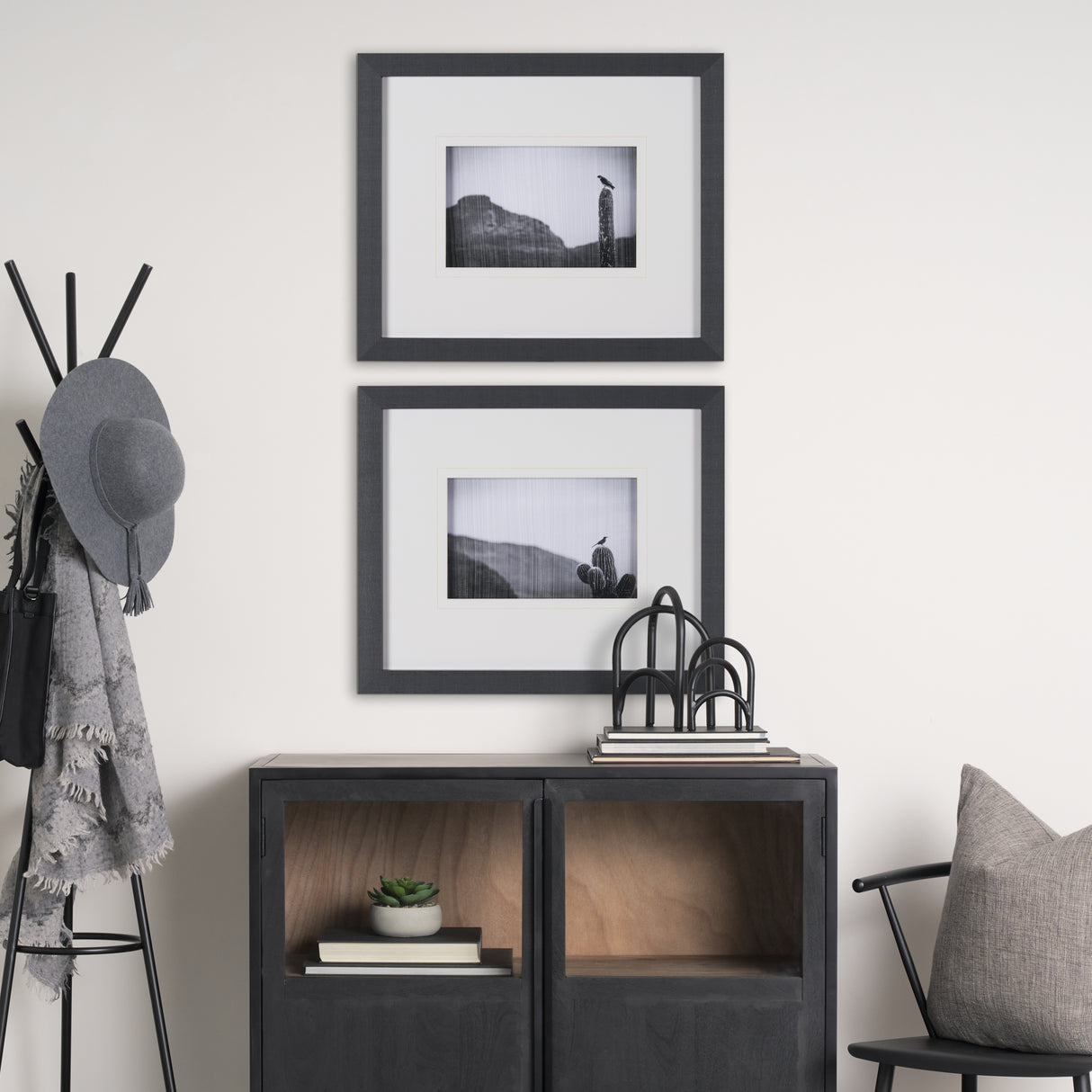 Desert Hunter by Nathan Larson a Hand Embelished Textured Framed Photo Art Print Matted under Glass from Mercana - Luna Furniture