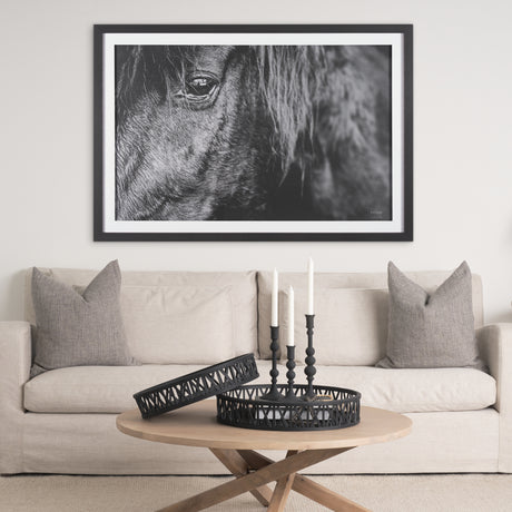 Mustang by Nathan Larson a Hand Embellished Framed Photo Art Print Matted under Glass from Mercana - Luna Furniture