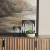 Lima Gunmetal Gray Metal Small Decorative Object from Mercana - Luna Furniture