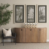 Terra Light Brown Wood Fluted Sideboard from Mercana - Luna Furniture