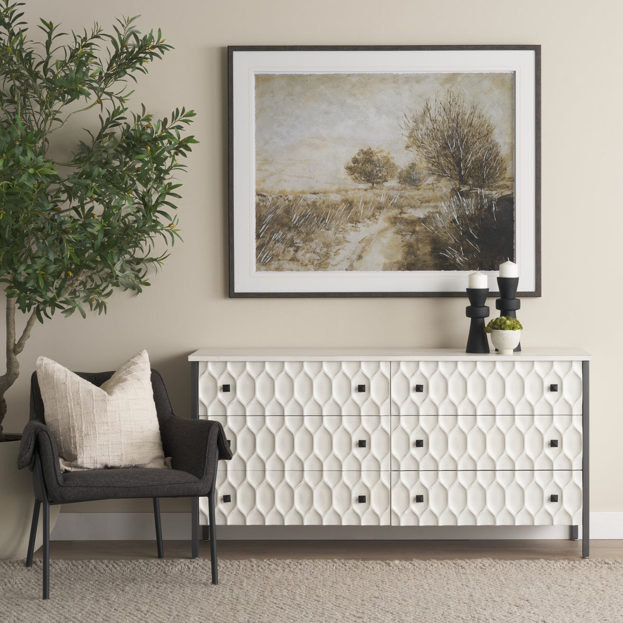 Brently Dining Chair w/ Gray Fabric & Matte Black Metal Legs, Set of 2 from Mercana - Luna Furniture