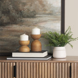 Aleena Wooden Candle Holder (Set of 2) from Mercana - Luna Furniture