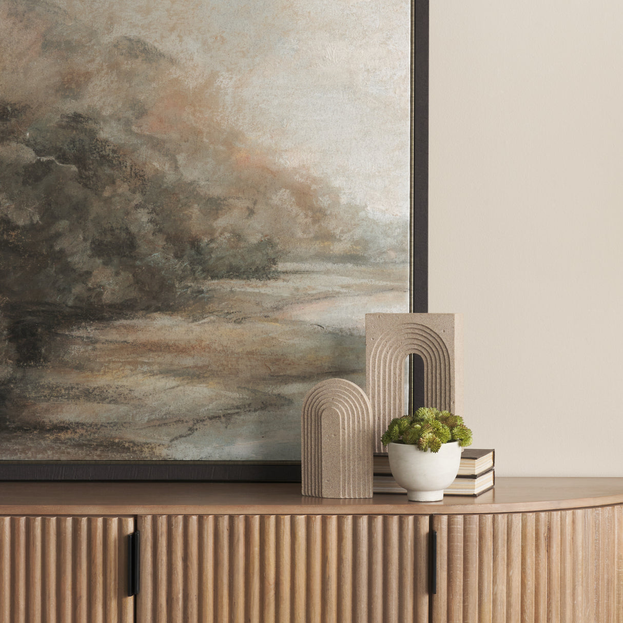 Kacia Resin Textured SandStone Decorative Object from Mercana - Luna Furniture