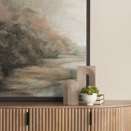 Kacia Resin Textured SandStone Decorative Object from Mercana - Luna Furniture
