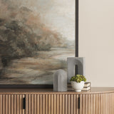 Kacia Resin Textured Concrete Gray Decorative Object from Mercana - Luna Furniture