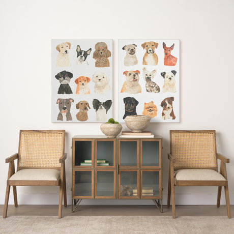 Doggos & Puppers I by June Erica Vess a Hand Embellished Textured Canvas from Mercana - Luna Furniture