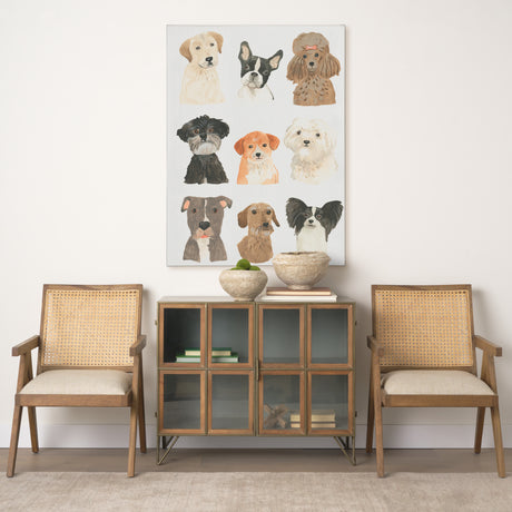 Doggos & Puppers II by June Erica Vess a Hand Embellished Textured Canvas from Mercana - Luna Furniture