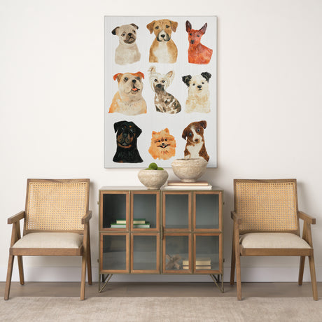 Doggos & Puppers I by June Erica Vess a Hand Embellished Textured Canvas from Mercana - Luna Furniture