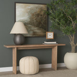 Grier 65" Light Brown Solid Wood w/ Cane Console Table from Mercana - Luna Furniture