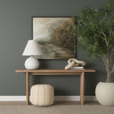 Sachi Beige w/ Stitching Pouf from Mercana - Luna Furniture
