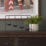 Enos 19L x 3W Black Metal 4 Bowl Ancient Spice Market Decorative Display from Mercana - Luna Furniture