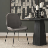 Inala Grey Seat Metal Frame Dining Chair, Set of 2 from Mercana - Luna Furniture