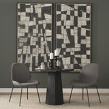 Inala Grey Seat Metal Frame Dining Chair, Set of 2 from Mercana - Luna Furniture