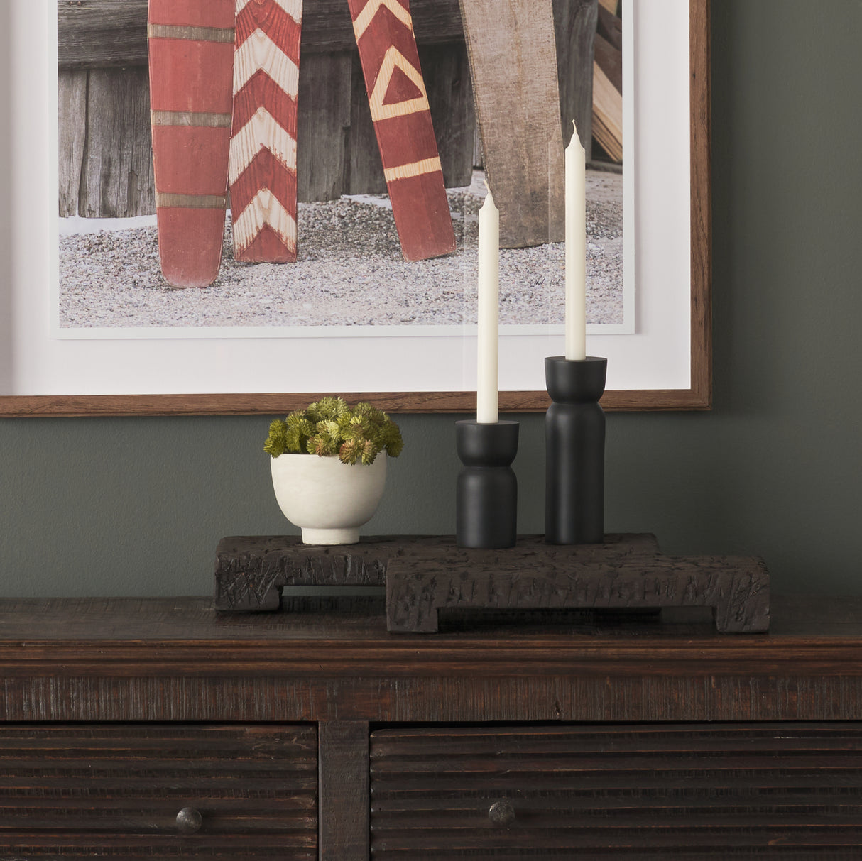 Shira Reclaimed Dark Brown Wooden Riser (Set of 2) from Mercana - Luna Furniture