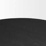 Atlas 60" Black Wood Stacked Pedestal Base Round Dining Table from Mercana - Luna Furniture