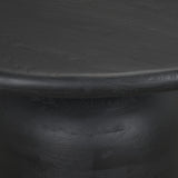 Atlas 60" Black Wood Stacked Pedestal Base Round Dining Table from Mercana - Luna Furniture
