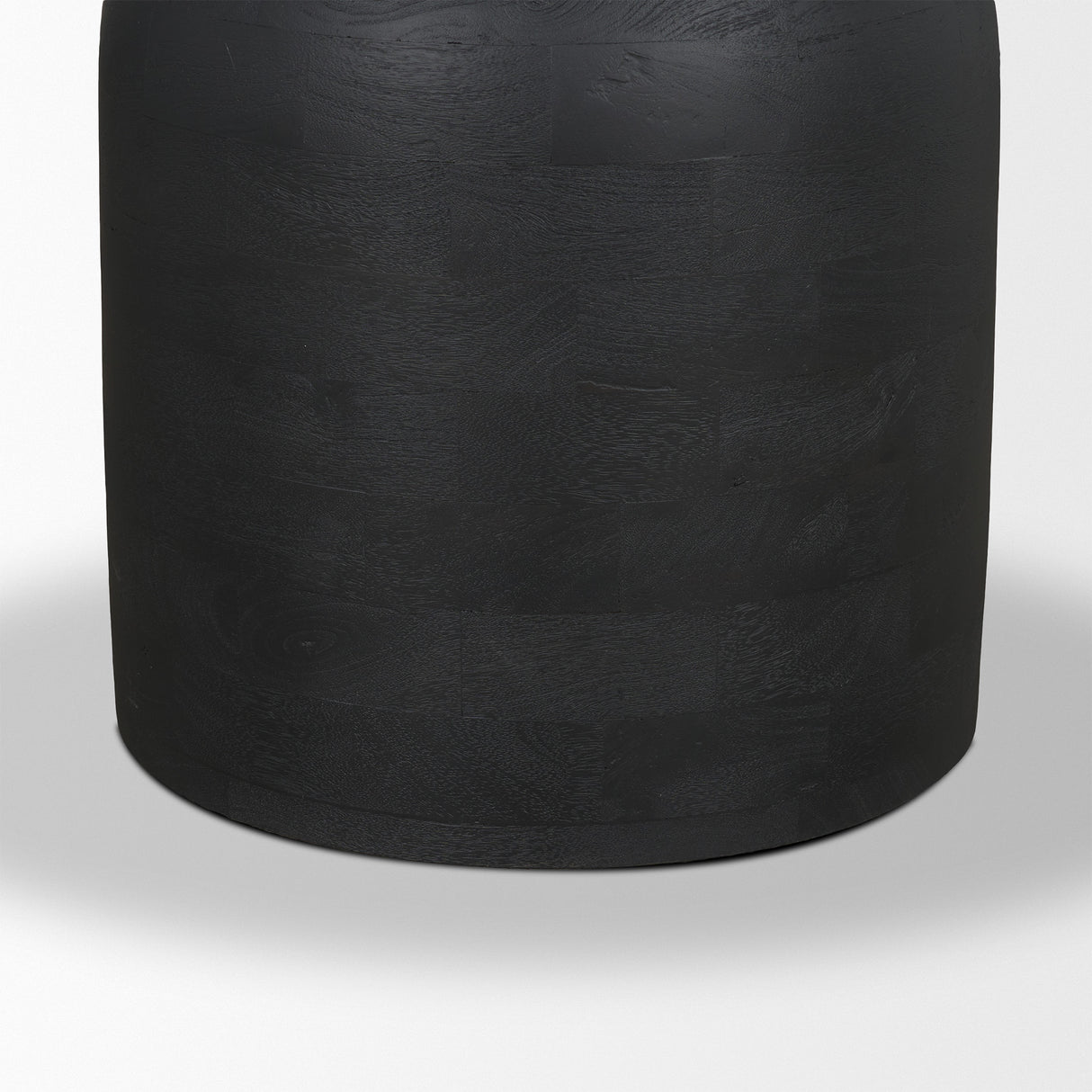 Atlas 60" Black Wood Stacked Pedestal Base Round Dining Table from Mercana - Luna Furniture