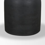 Atlas 60" Black Wood Stacked Pedestal Base Round Dining Table from Mercana - Luna Furniture