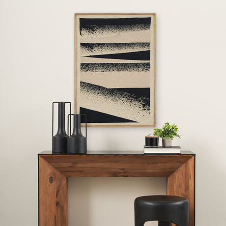 Revelin Small Fabric Collage Framed Linen Wall Art from Mercana - Luna Furniture