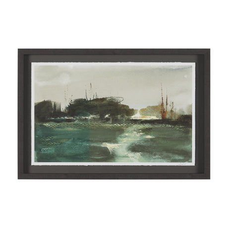 Morning Calm by Mercana Studio Hand Embelished Framed Artwork Matted under Glass from Mercana - Luna Furniture