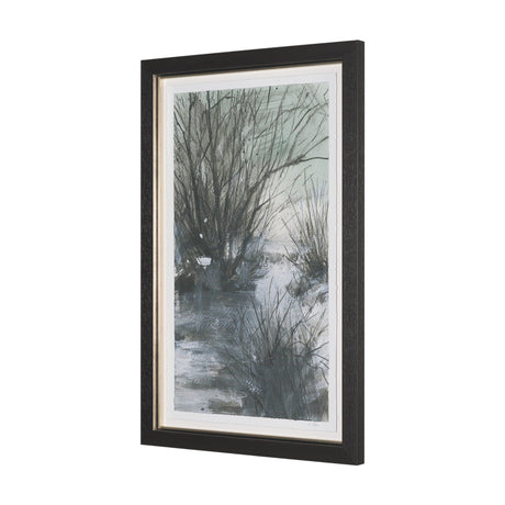 Brook and Willows I by Mercana Studio Hand Embelished Textured Framed Artwork Matted under Glass from Mercana - Luna Furniture
