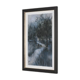 Brook and Willows II by Mercana Studio Hand Embelished Textured Framed Artwork Matted under Glass from Mercana - Luna Furniture