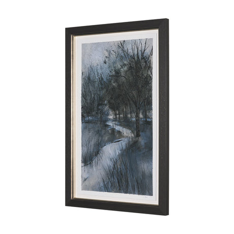 Brook and Willows II by Mercana Studio Hand Embelished Textured Framed Artwork Matted under Glass from Mercana - Luna Furniture