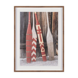 Canoe Paddles by Deborah Revell Hand Embelished Framed Art Print Matted under Glass from Mercana - Luna Furniture