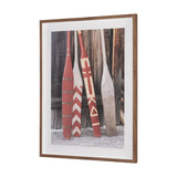 Canoe Paddles by Deborah Revell Hand Embelished Framed Art Print Matted under Glass from Mercana - Luna Furniture