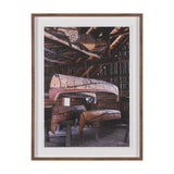 Canoe Barn by Deborah Revell Hand Embelished Framed Art Print Matted under Glass from Mercana - Luna Furniture