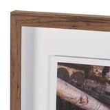 Canoe Barn by Deborah Revell Hand Embelished Framed Art Print Matted under Glass from Mercana - Luna Furniture