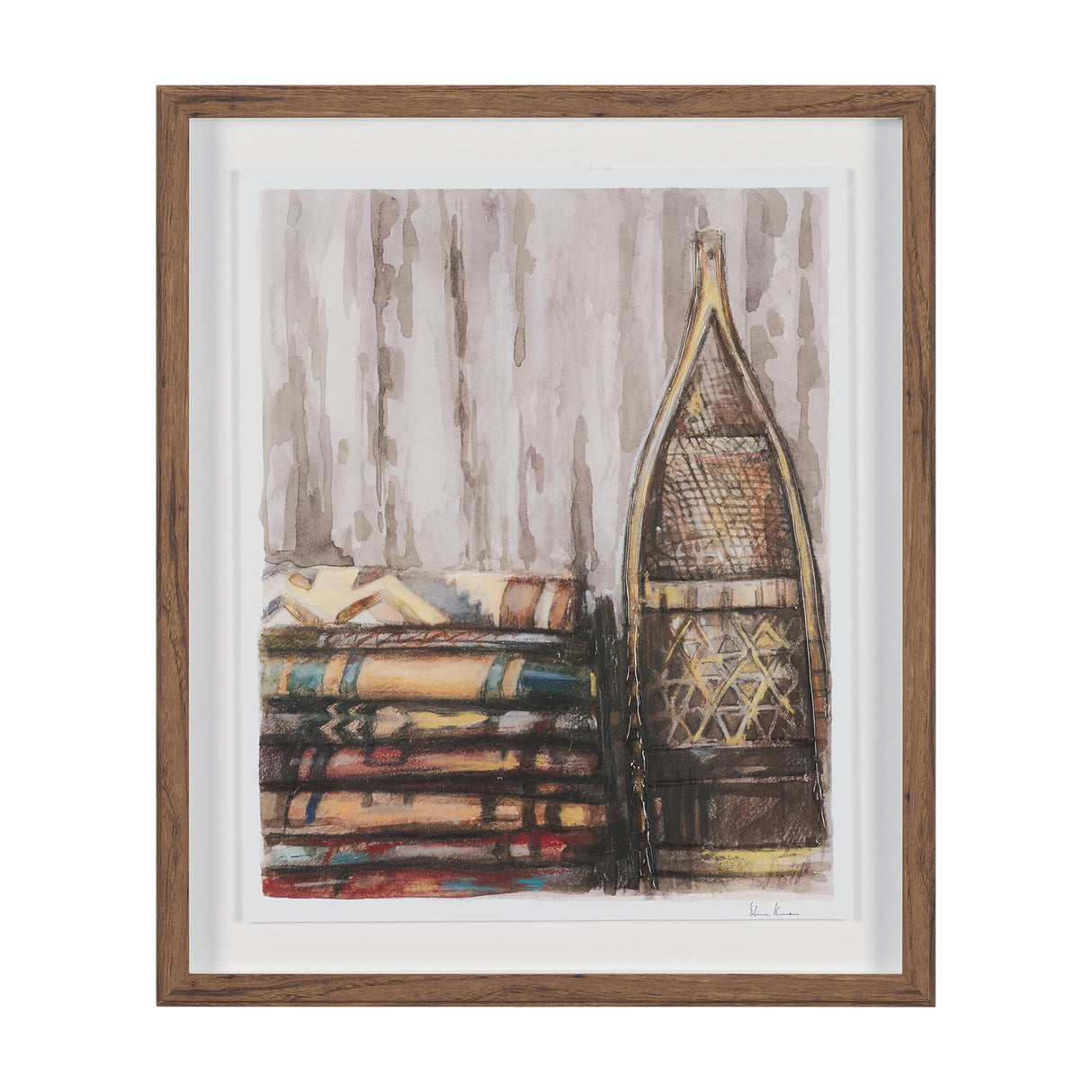 At The Cabin III by Mercana Studio Hand Embelished Framed Artwork Matted under Glass from Mercana - Luna Furniture