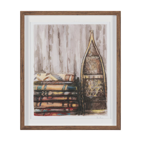 At The Cabin III by Mercana Studio Hand Embelished Framed Artwork Matted under Glass from Mercana - Luna Furniture