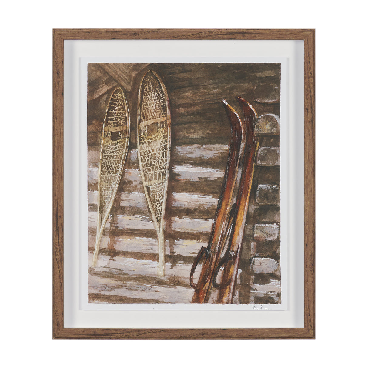 At The Cabin IV by Mercana Studio Hand Embelished Framed Artwork Matted under Glass from Mercana - Luna Furniture