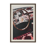 Vintage Car by Magda Izzard Textured Framed Art Print Matted under Glass from Mercana - Luna Furniture