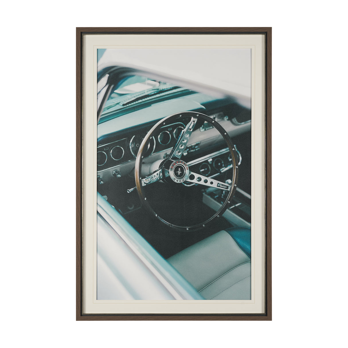 Classic Car VII by Bethany Young Textured Framed Art Print Matted under Glass from Mercana - Luna Furniture