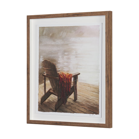 At The Cabin II by Mercana Studio Hand Embelished Framed Artwork Matted under Glass from Mercana - Luna Furniture